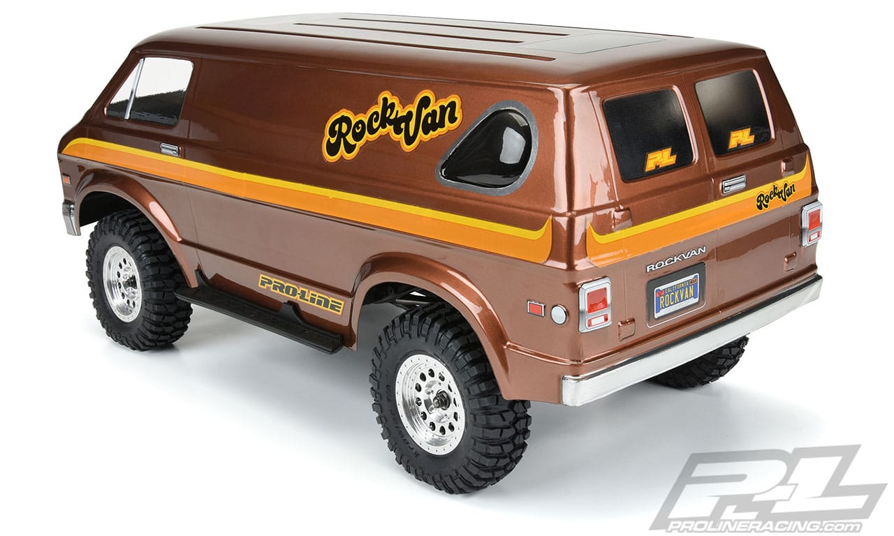 Pro-Line 70s Rock Van Clear Crawler Body - Rear