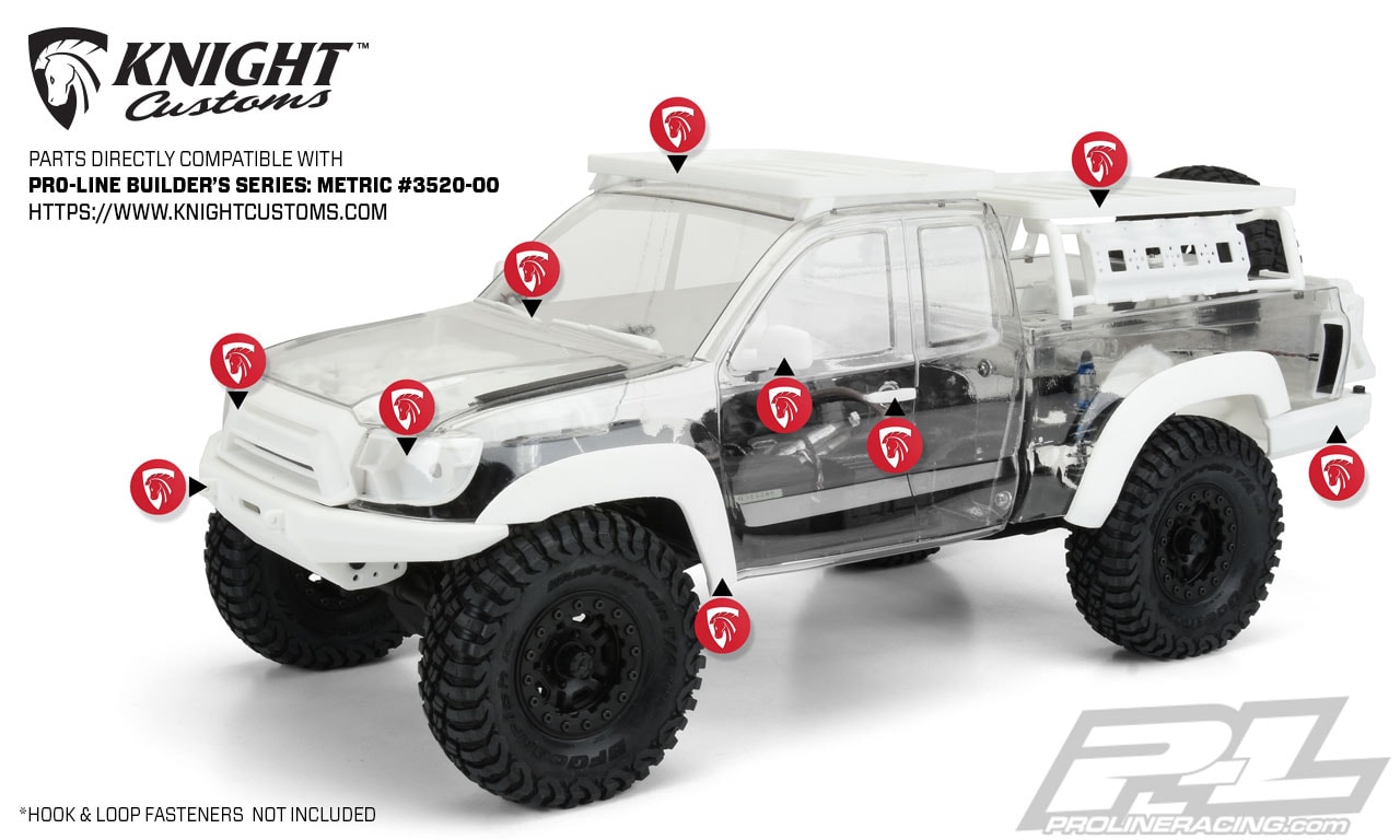 Pro-Line Builders Series Metric Body - Knight Customs Accesories