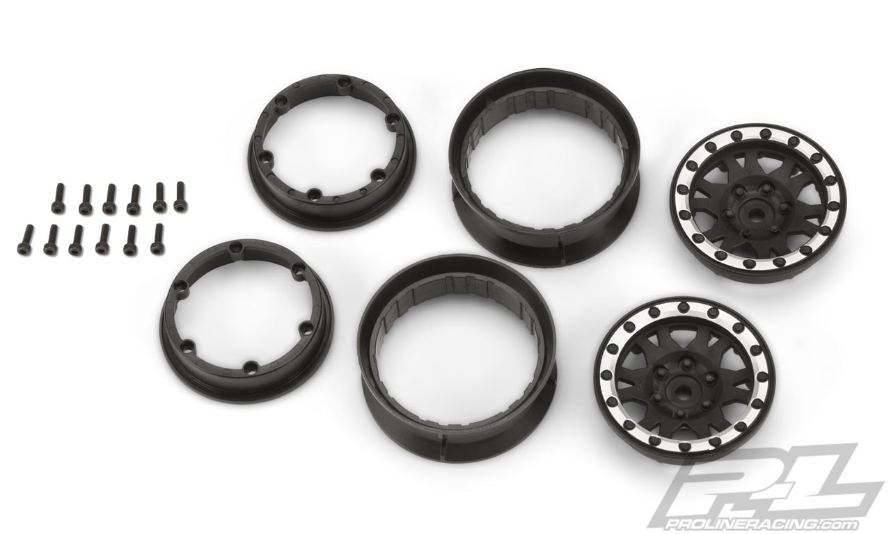 Pro-Line Impulse Beadlock Wheels - Black and Silver - Parts