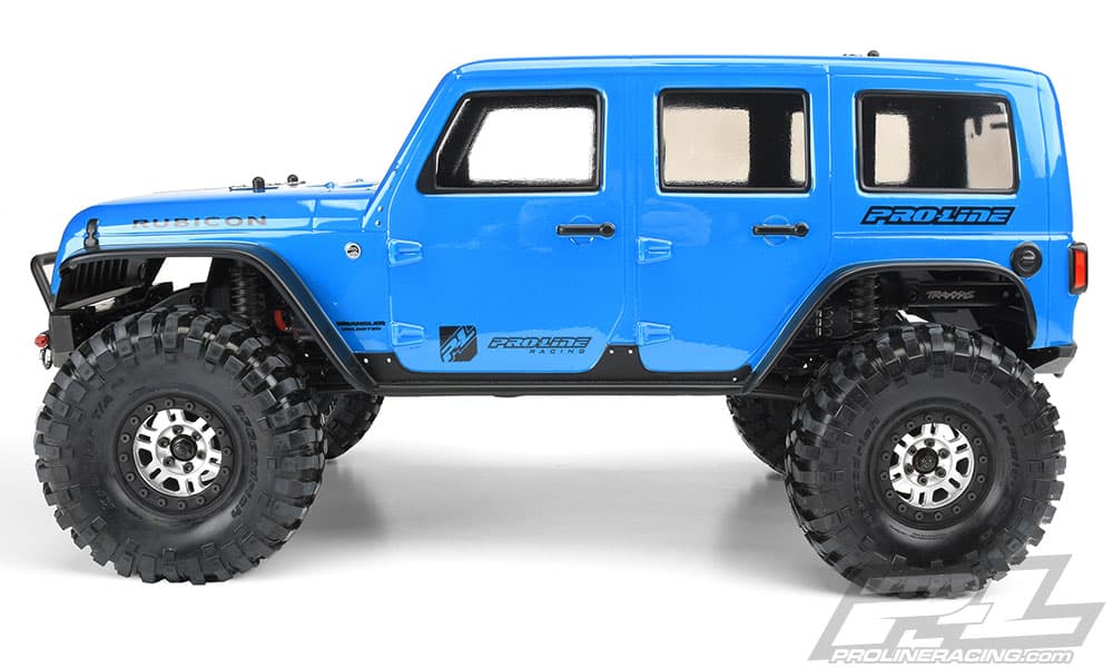 Pro-Line Jeep Wrangler Unlimited Rubicon Body for the Traxxas TRX-4 - Side