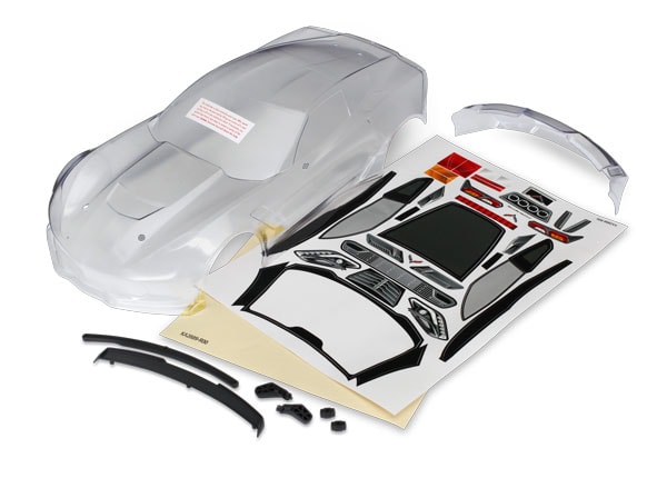 Traxxas 4-Tec Corvette Body - Clear