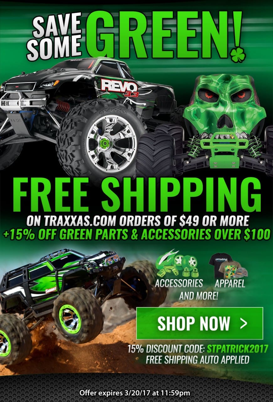 Traxxas St Patrick's Day Sale