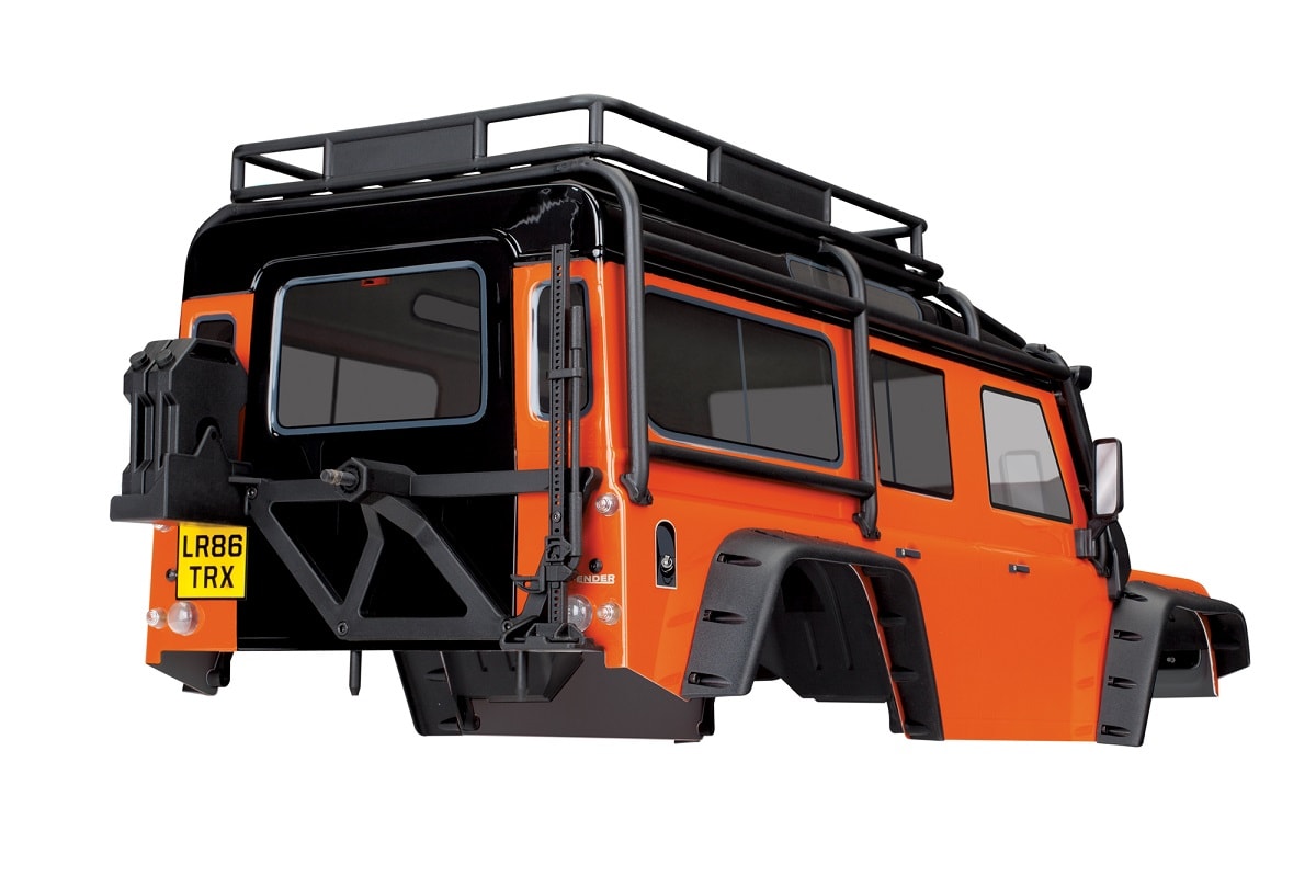 Traxxas TRX-4 Land Rover Defender Body - Adventure Orange - Rear