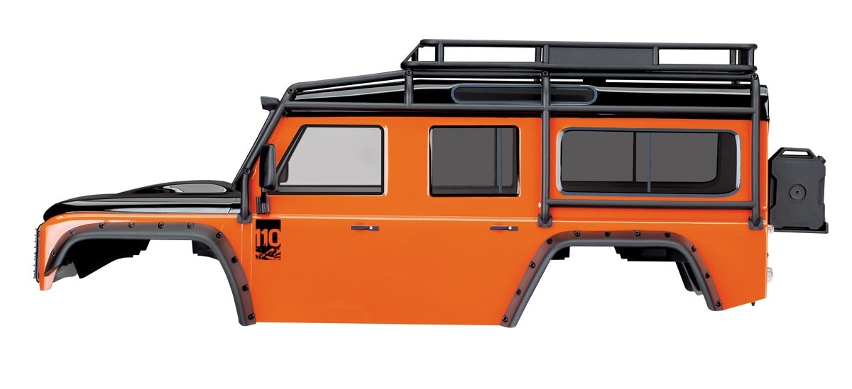 Traxxas TRX-4 Land Rover Defender Body - Adventure Orange - Side