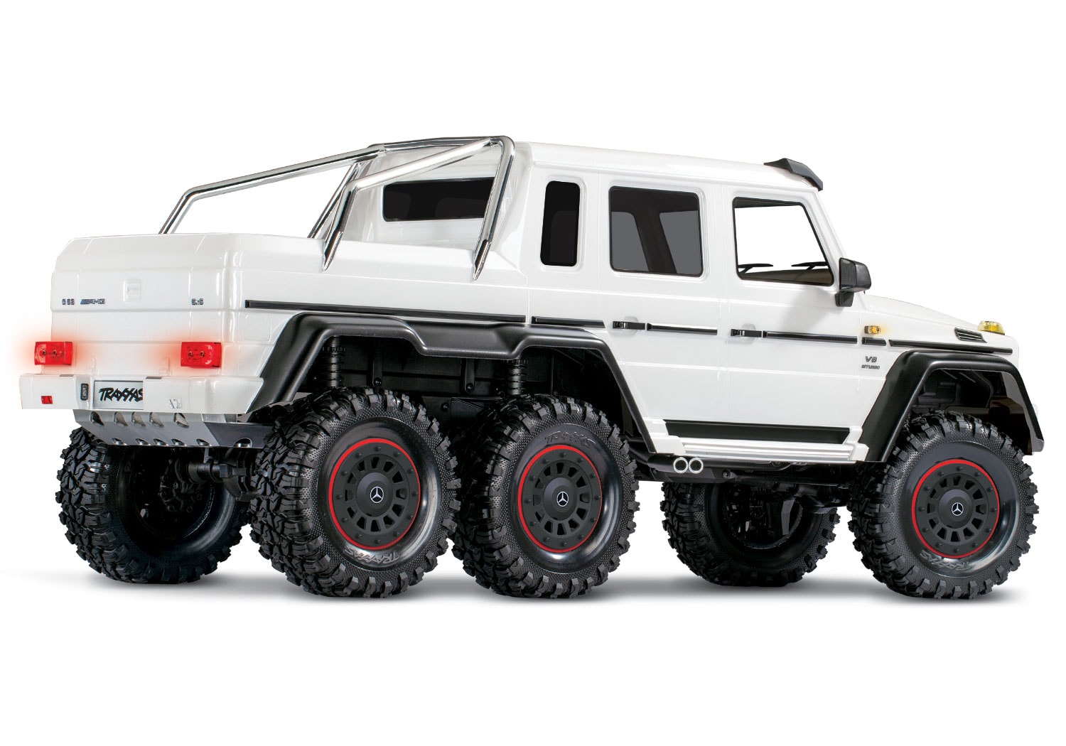 Traxxas TRX-6 Metallic White - Rear